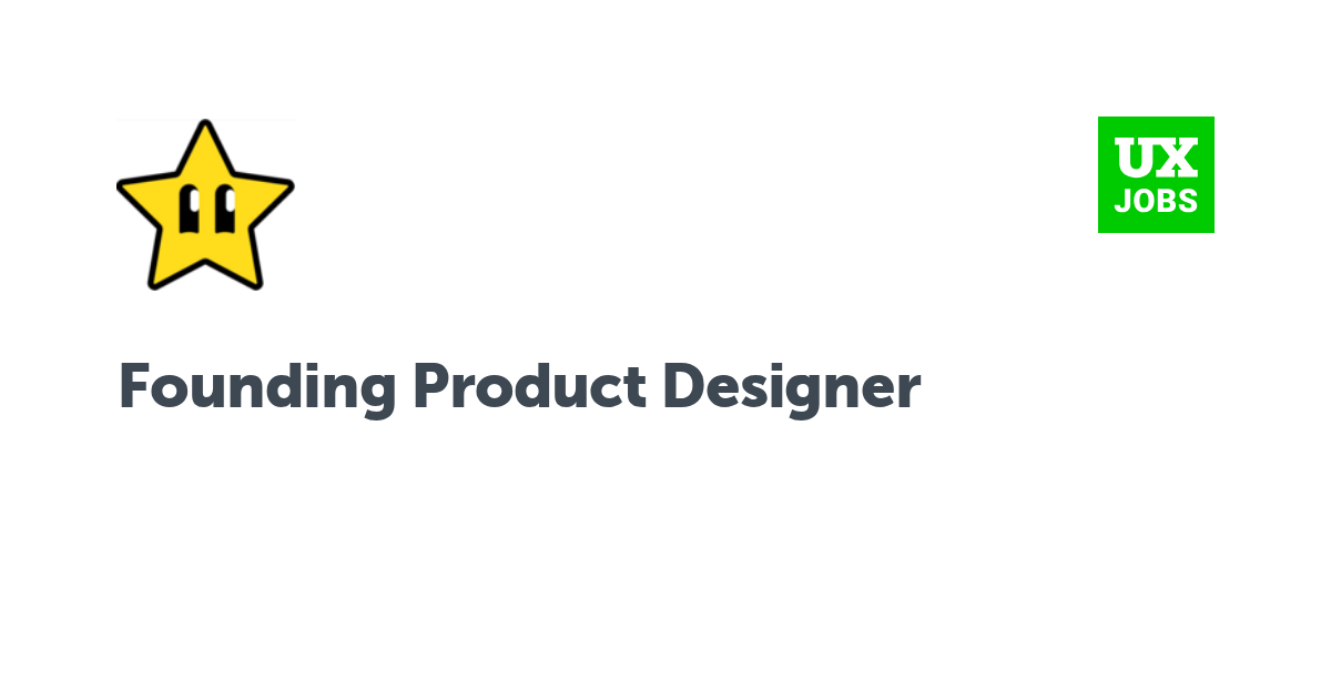 Facebook card for Founding Product Designer at Gizmo