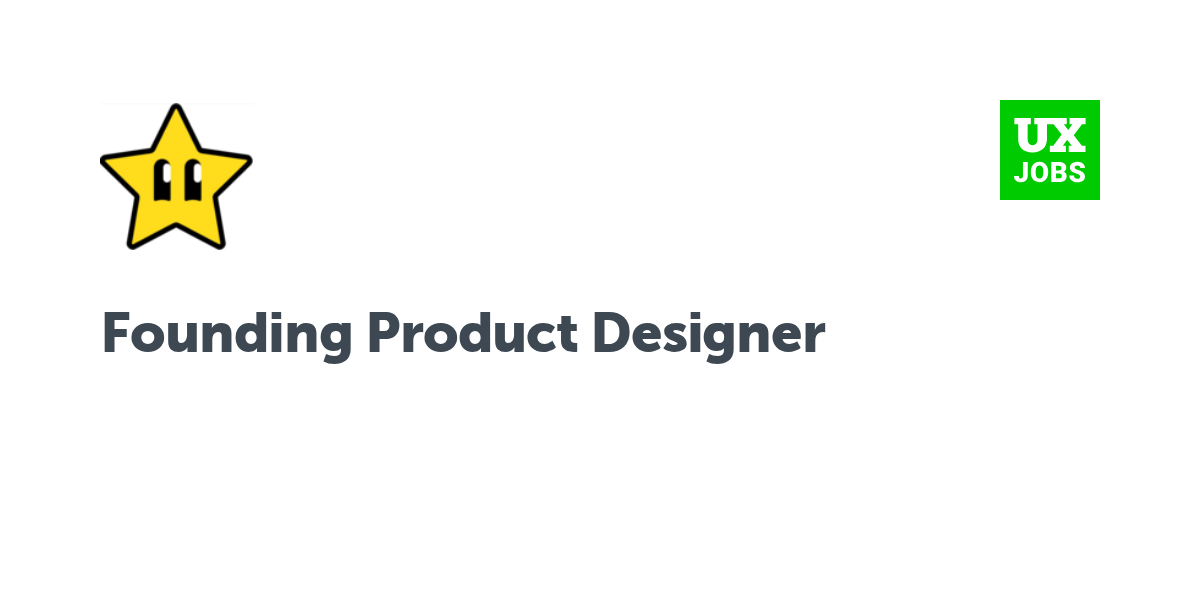 Twitter card for Founding Product Designer at Gizmo