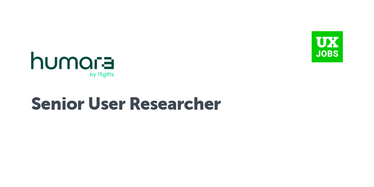 Twitter card for Senior User Researcher at Humara