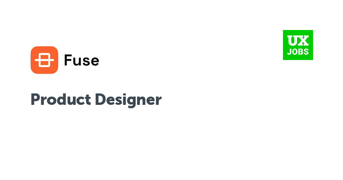 Facebook card for Product Designer at Fuse Energy