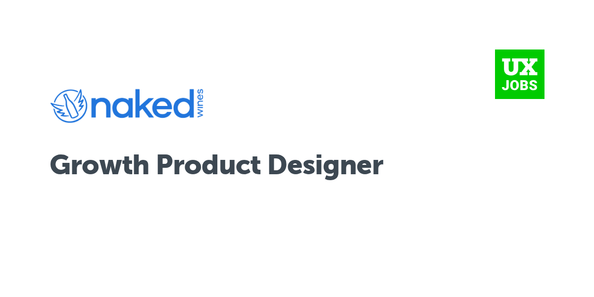 Twitter card for Growth Product Designer at Naked Wines