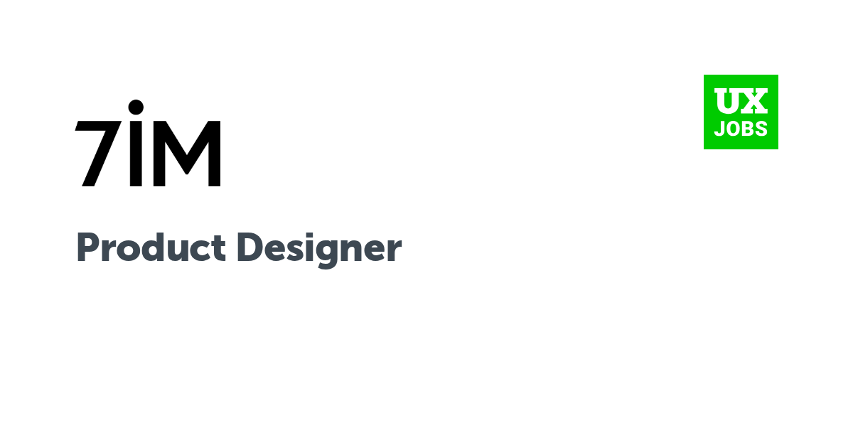 Facebook card for Product Designer at 7iM