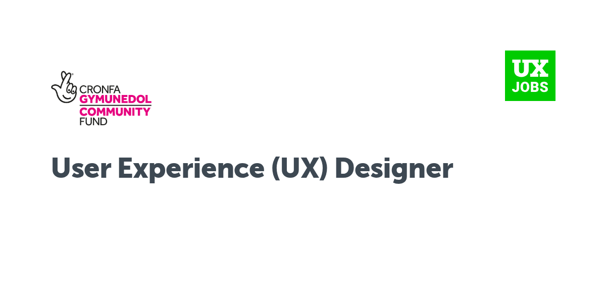 Twitter card for User Experience (UX) Designer at The National Lottery Community Fund