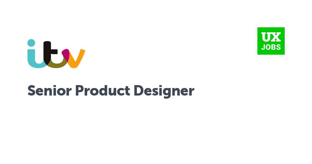 Facebook card for Senior Product Designer at ITV