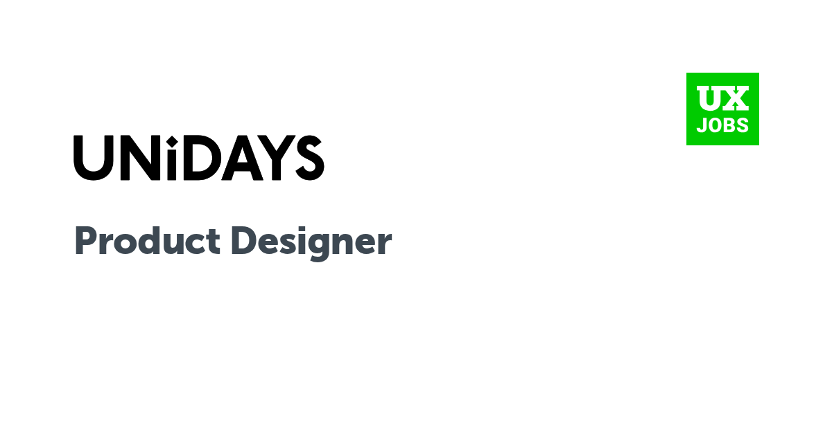 Facebook card for Product Designer at Unidays