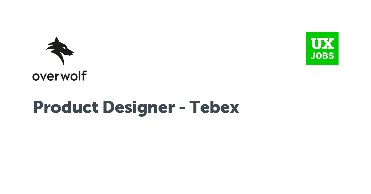 Facebook card for Product Designer - Tebex at Overwolf
