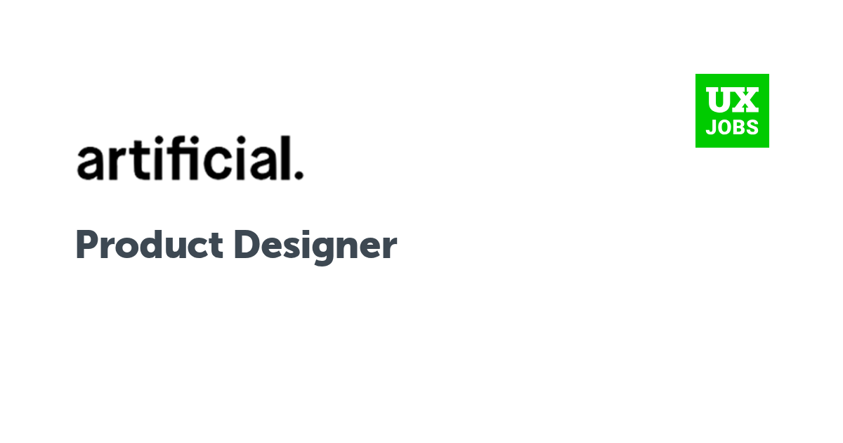 Facebook card for Product Designer at Artificial