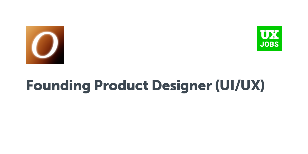 Twitter card for Founding Product Designer (UI/UX) at Aurora