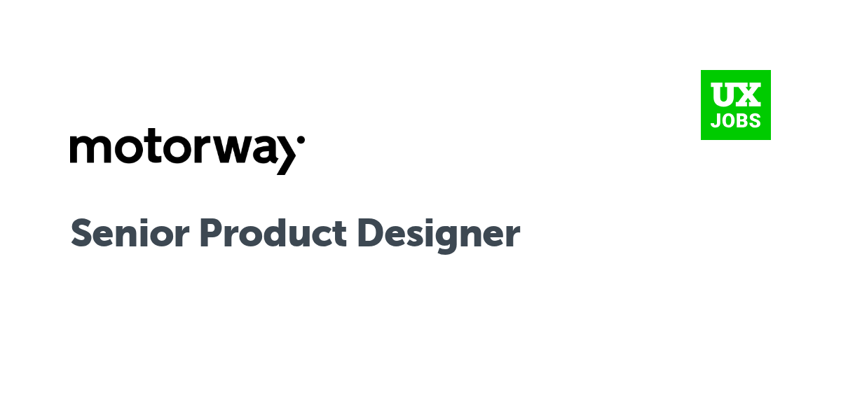 Twitter card for Senior Product Designer at Motorway
