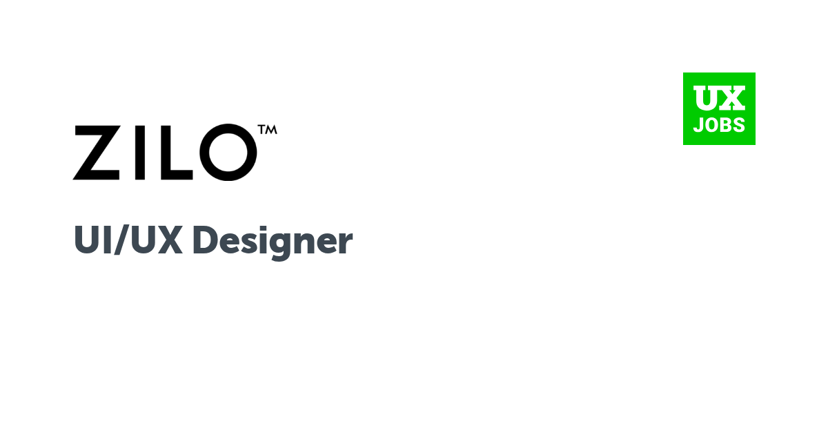 Facebook card for UI/UX Designer at Zilo