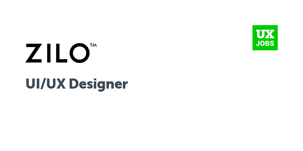 Twitter card for UI/UX Designer at Zilo