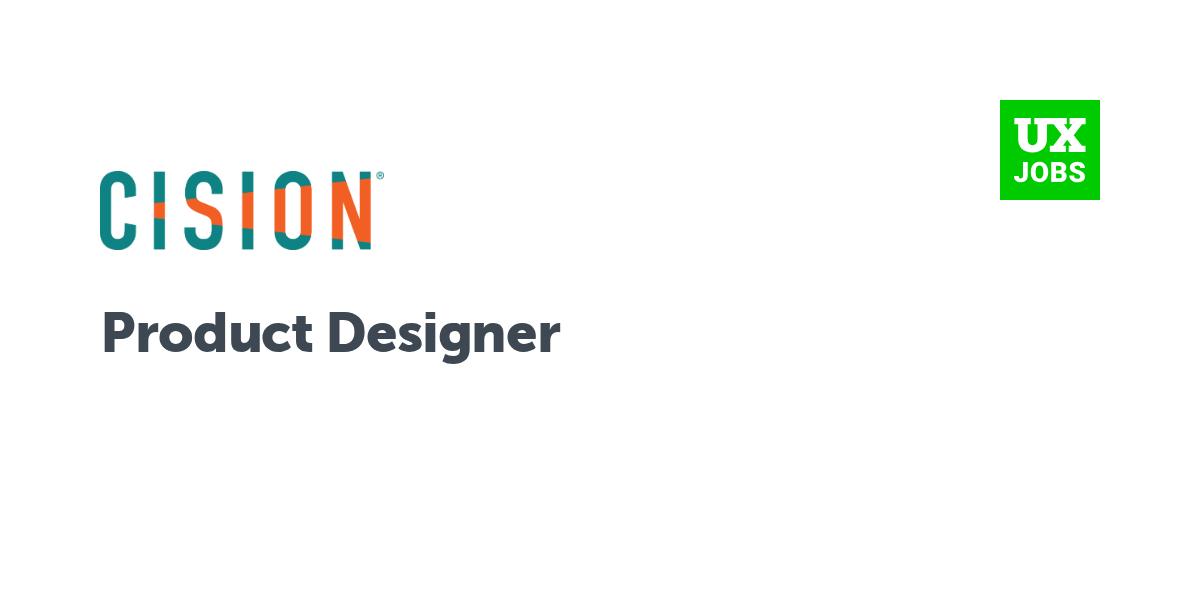Twitter card for Product Designer at Cision