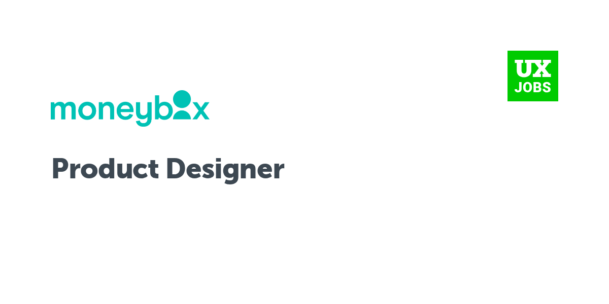 Twitter card for Product Designer at Moneybox
