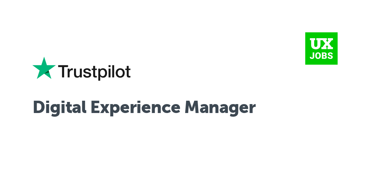 Facebook card for Digital Experience Manager at Trustpilot