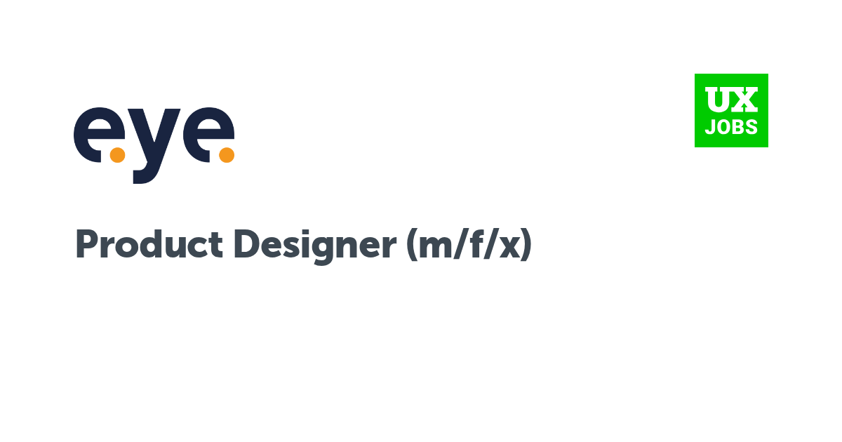 Facebook card for Product Designer (m/f/x) at Eye Security