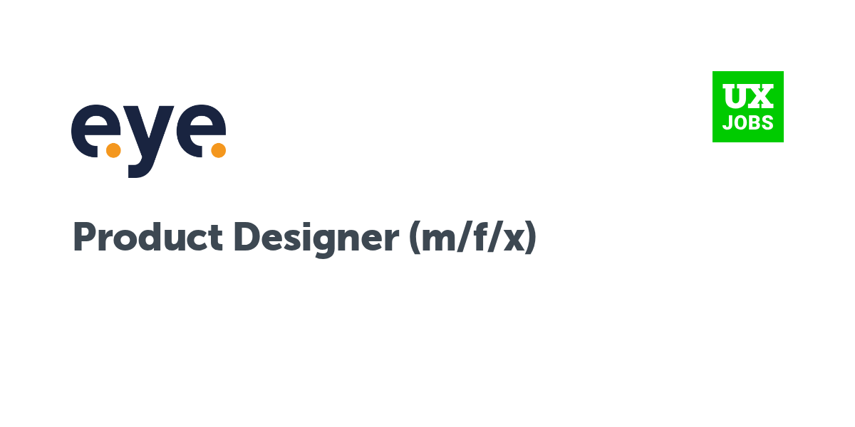 Twitter card for Product Designer (m/f/x) at Eye Security