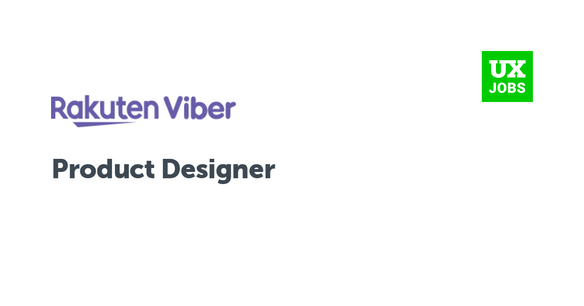 Facebook card for Product Designer at Rakuten Viber