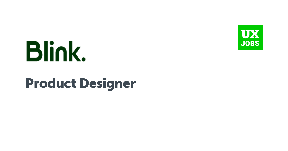 Facebook card for Product Designer at Blink