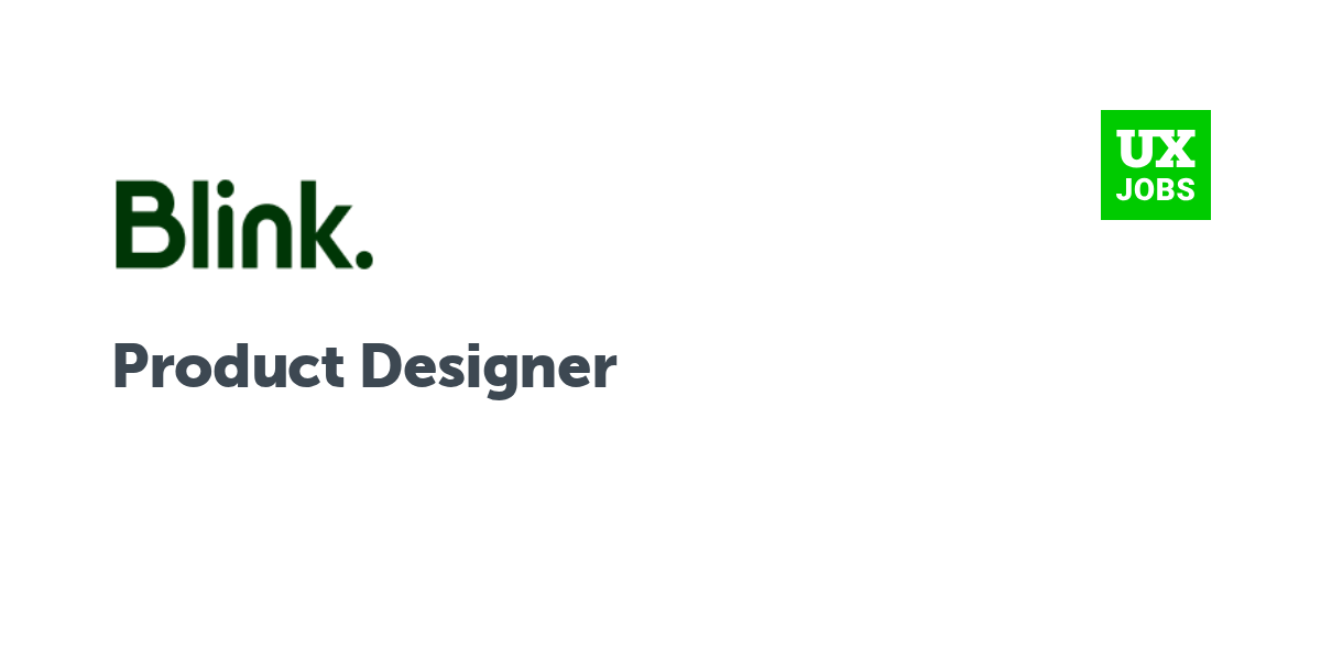 Twitter card for Product Designer at Blink