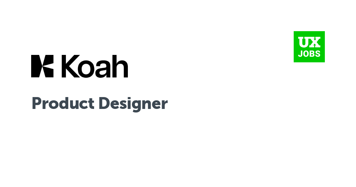 Facebook card for Product Designer at Koah