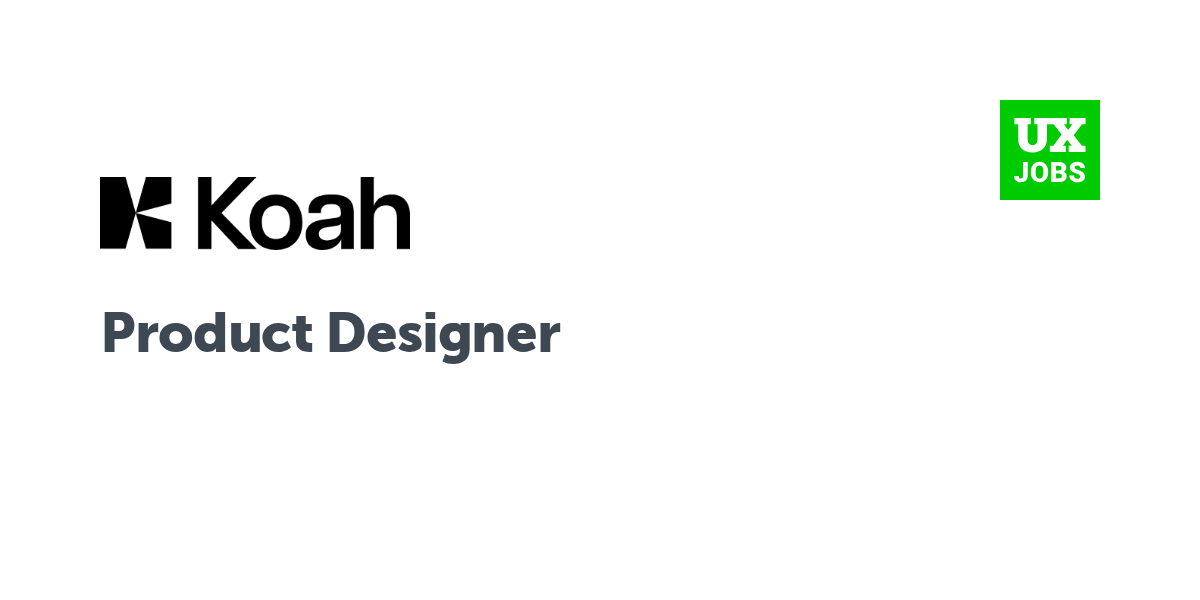 Twitter card for Product Designer at Koah