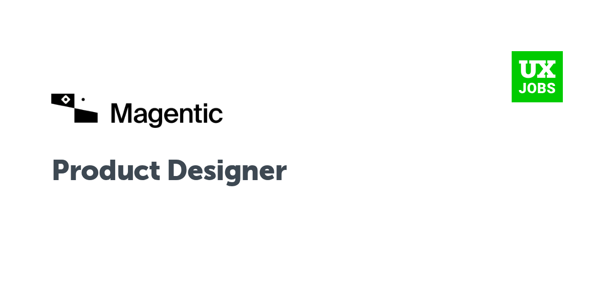 Twitter card for Product Designer at Magnetic
