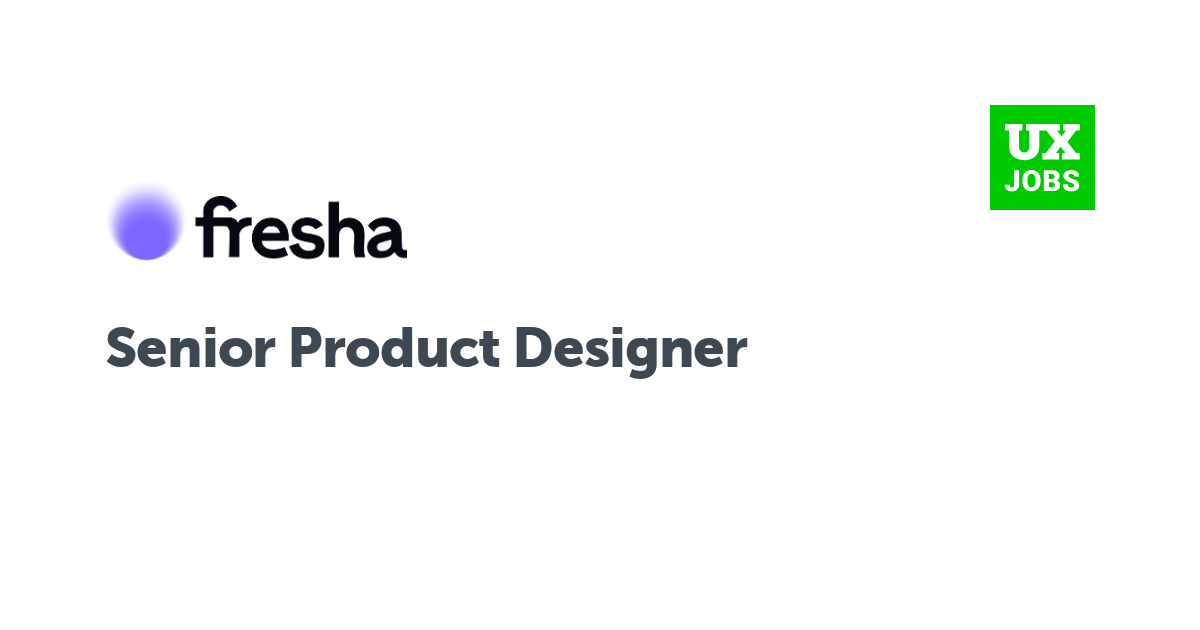 Facebook card for Senior Product Designer at Fresha