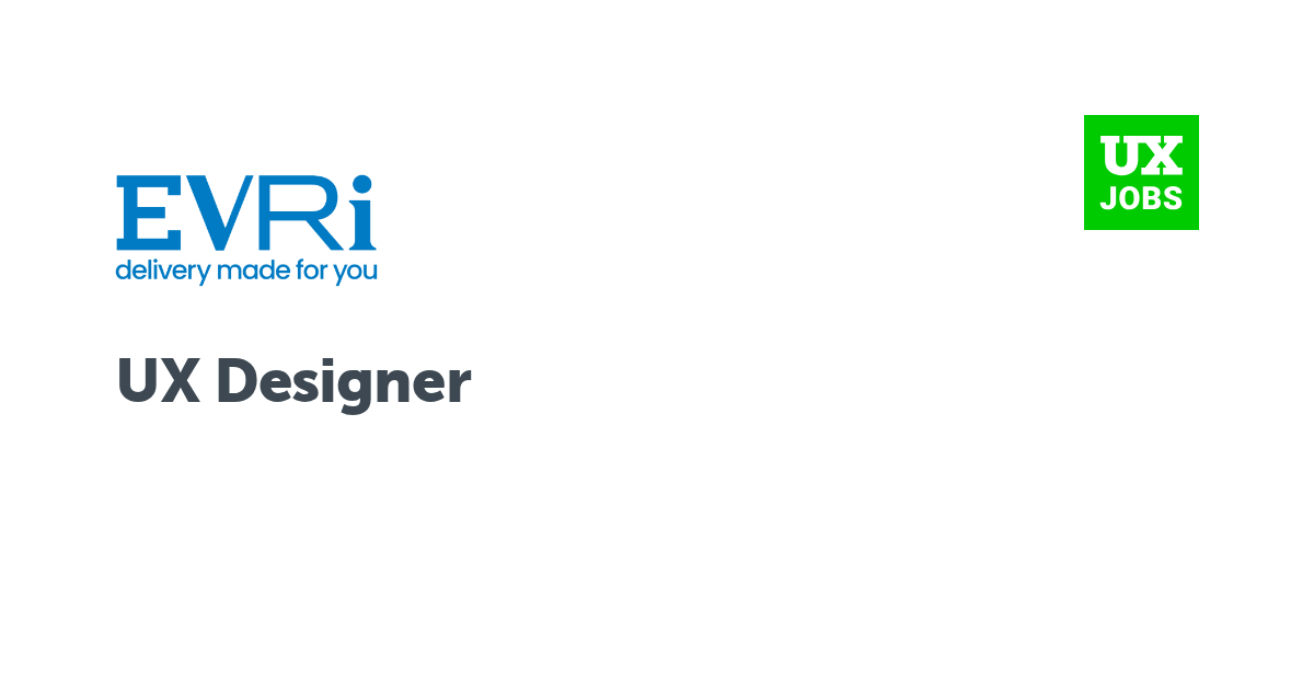 Facebook card for UX Designer at Evri