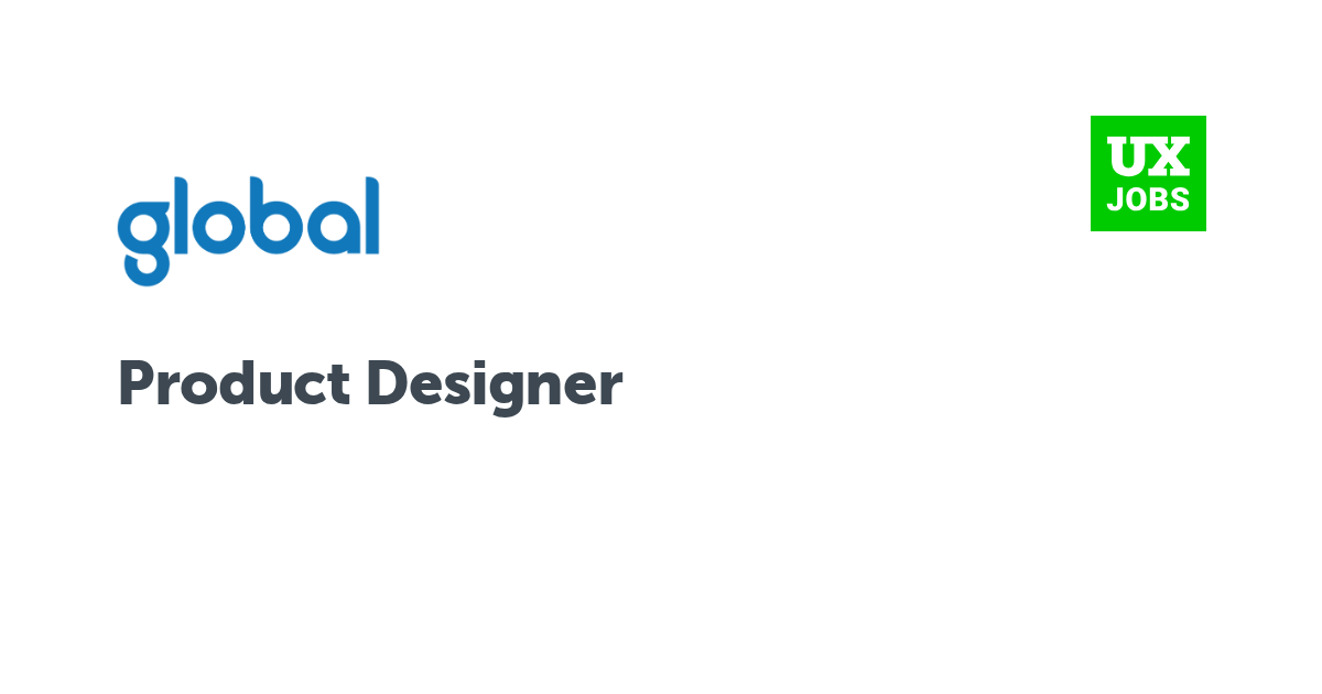 Facebook card for Product Designer at Global