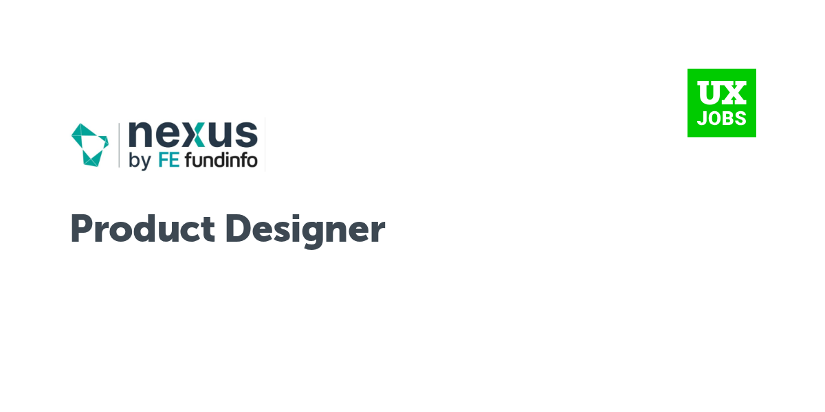 Twitter card for Product Designer at FE Fundinfo