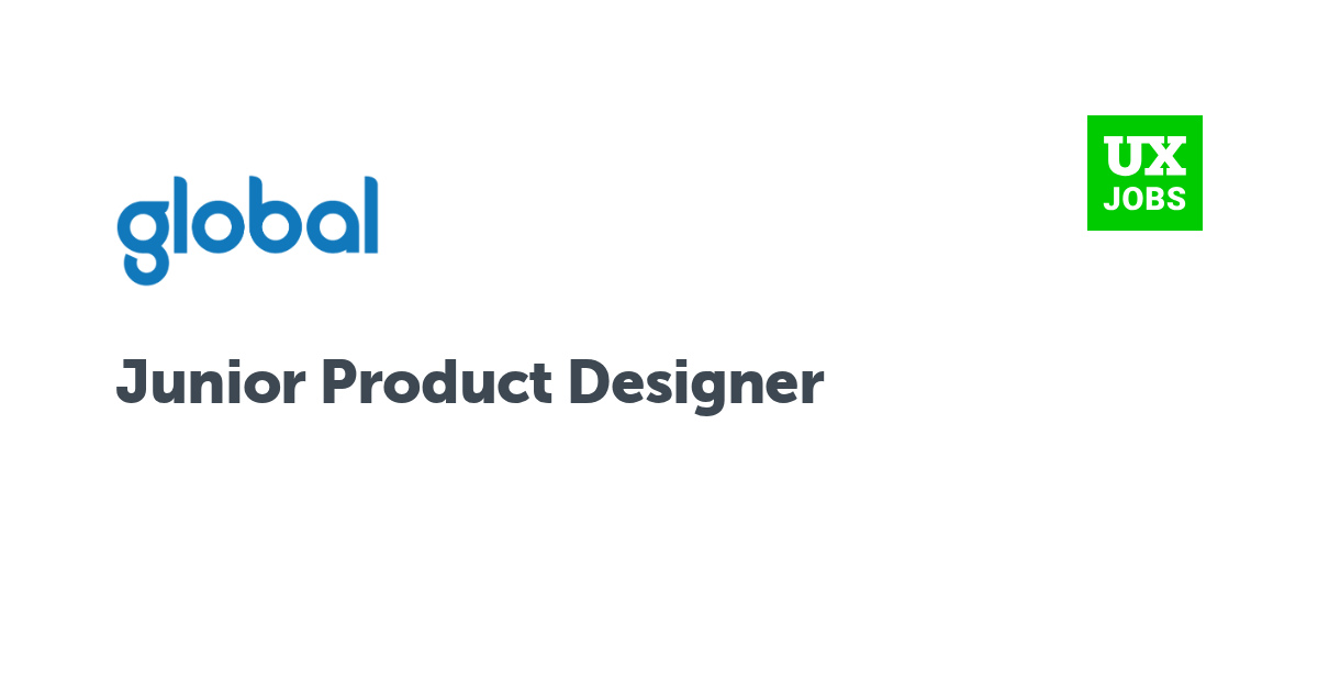 Facebook card for Junior Product Designer at Global