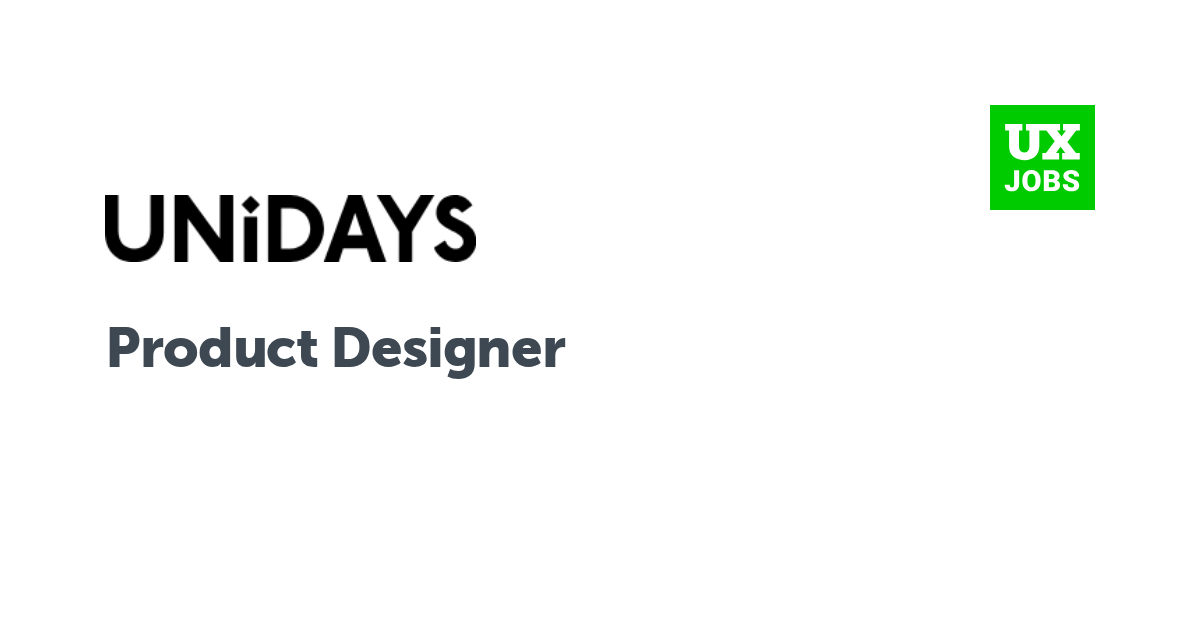 Facebook card for Product Designer at Unidays