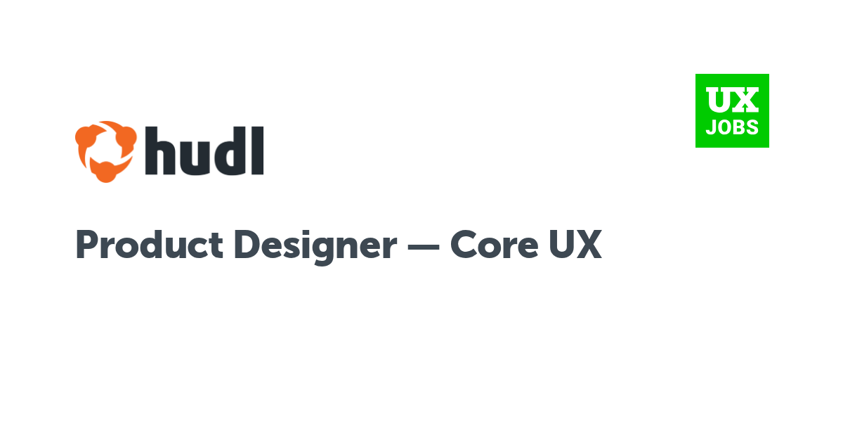 Facebook card for Product Designer — Core UX at Hudl