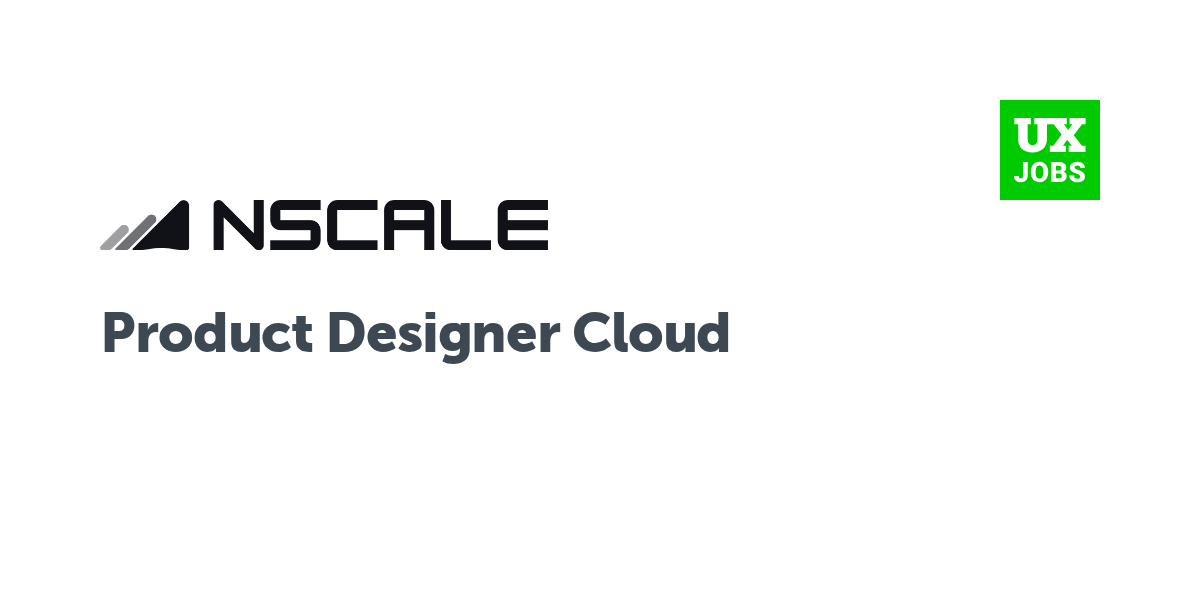 Twitter card for Product Designer Cloud at Nscale