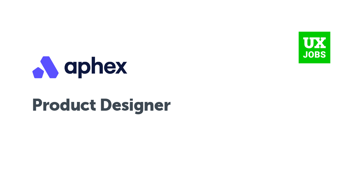 Facebook card for Product Designer at Aphex