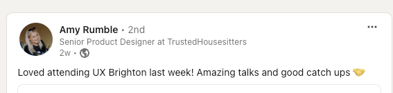 Amy Sherlock on Linkedin