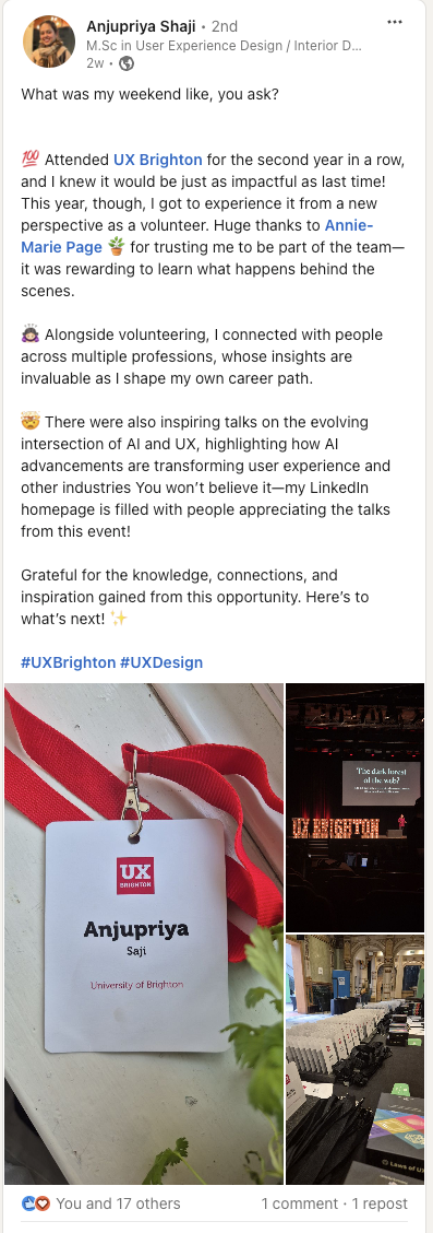 Anjupriya Shaji on Linkedin