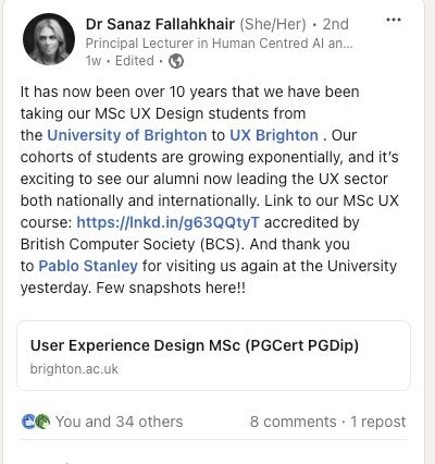 Dr. Sanaz Fallahkhair on Linkedin
